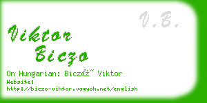 viktor biczo business card